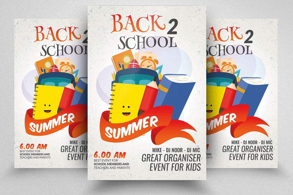 Back To School Flyer Template example image 1