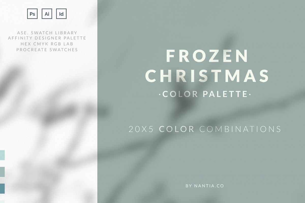 Frozen Christmas Color Palette collection example image 1