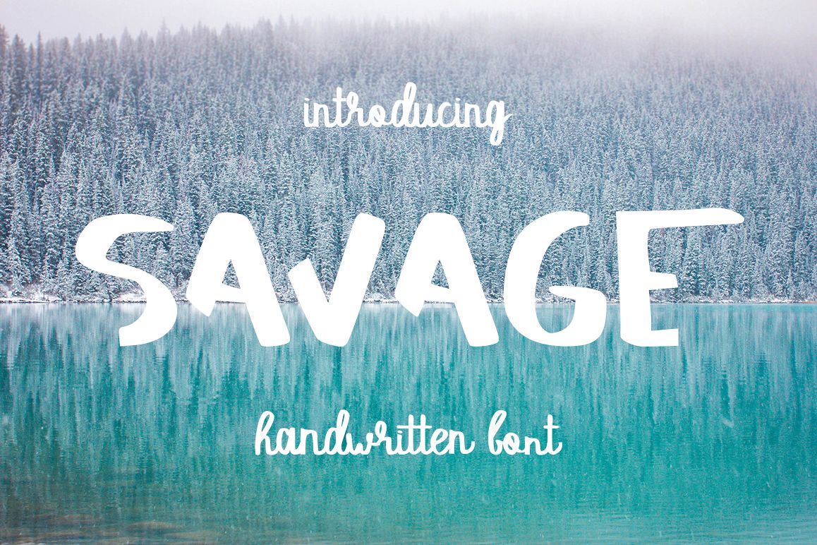 SAVAGE duo script font example image 1