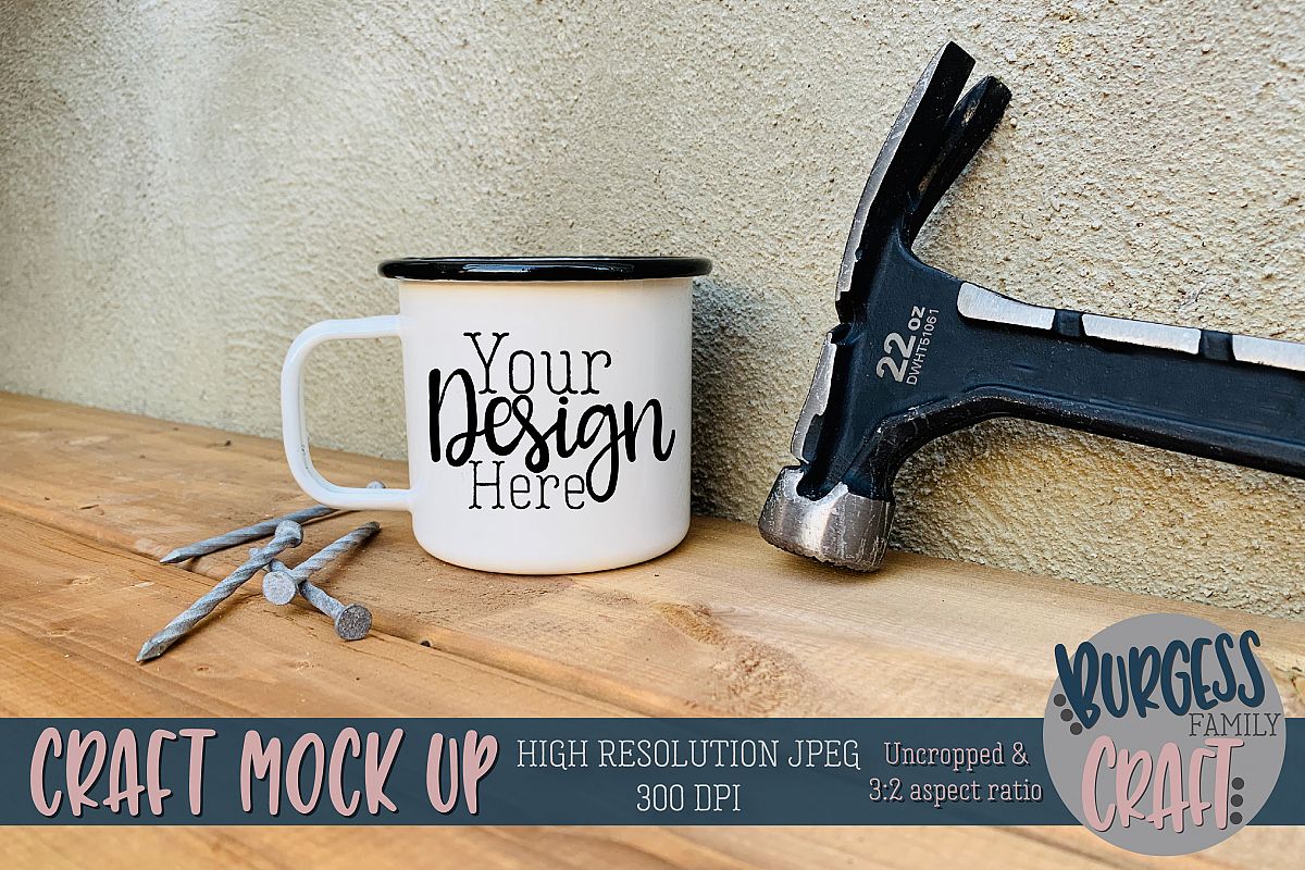 Mug tools mens fathers Craft mock up|High Resolution example image 1