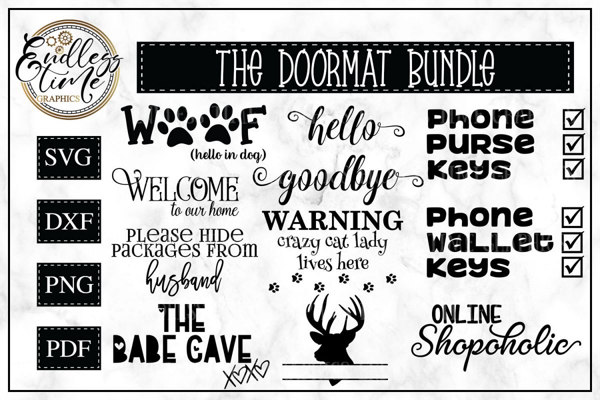 Doormat SVG Bundle example image 1