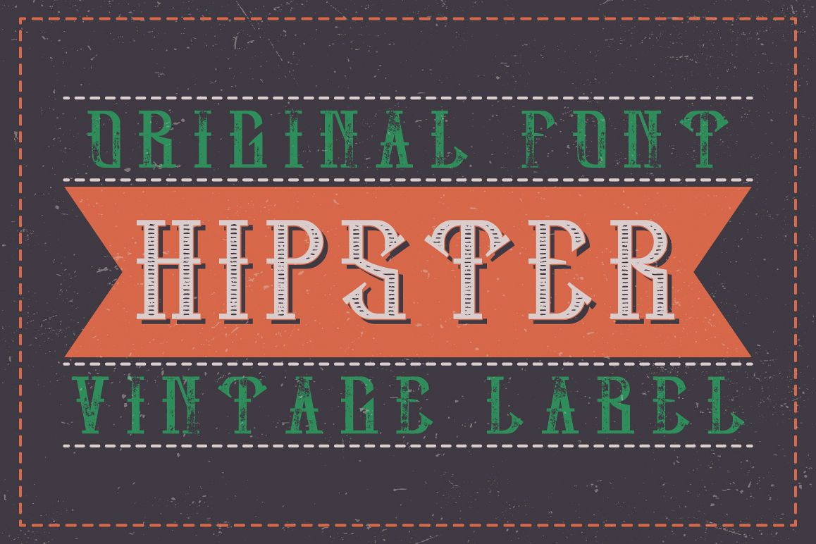 Hipster label typeface example image 1