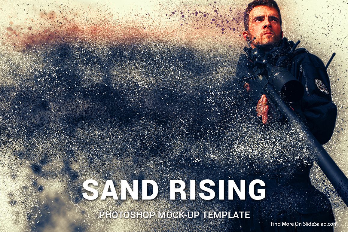 Sand Rising Photoshop Mock-ups example image 1