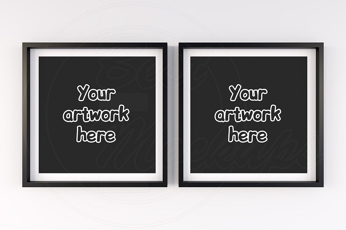 Modern insert frame mock ups room example image 1