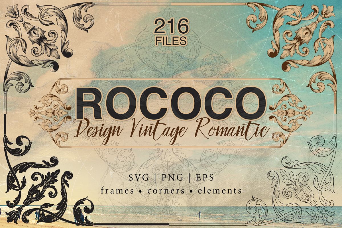 Rococo Romance Ornament page decor example image 1