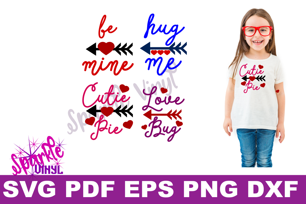 Valentine Shirt Toddler Infant Girl printable or svg bundle cut files for cricut or silhouette, Svg Valentines day svg cut file example image 1