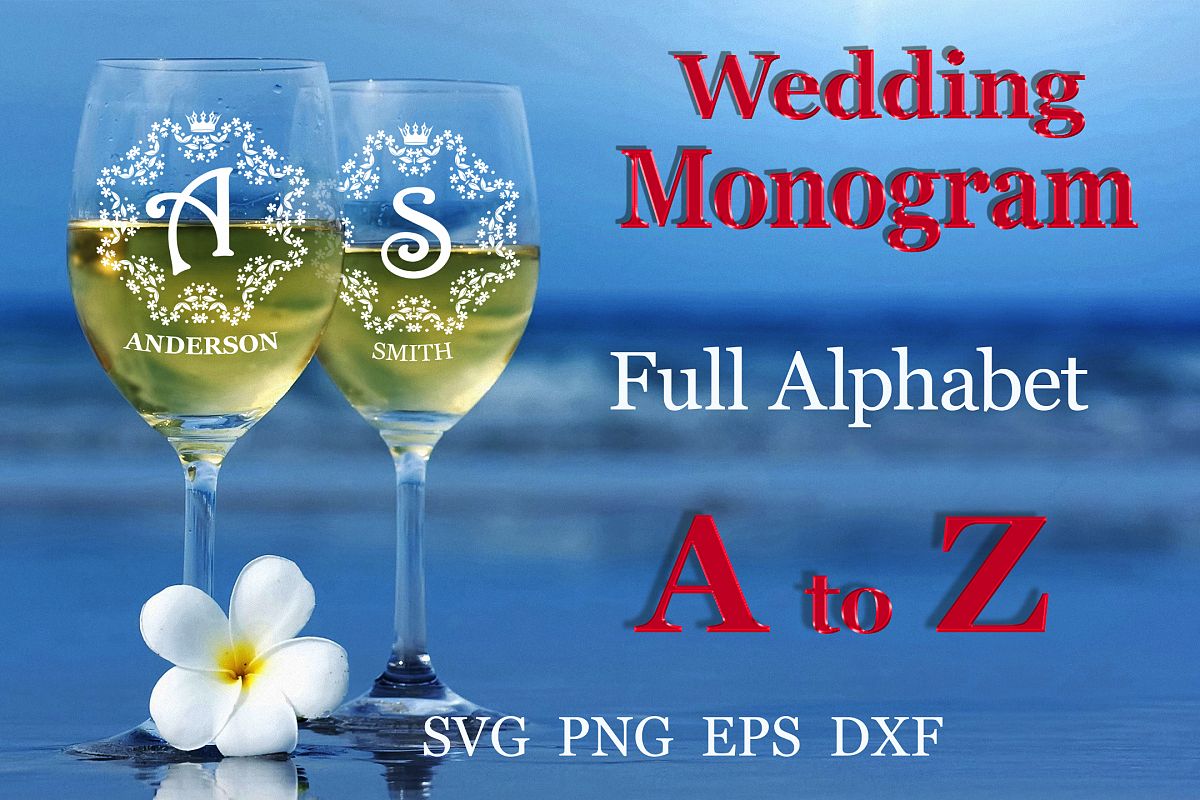 26 Wedding split monogram Wedding font SVG Engagement svg example image 1