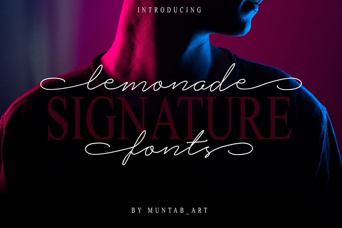 Lemonade Signature Font example image 1
