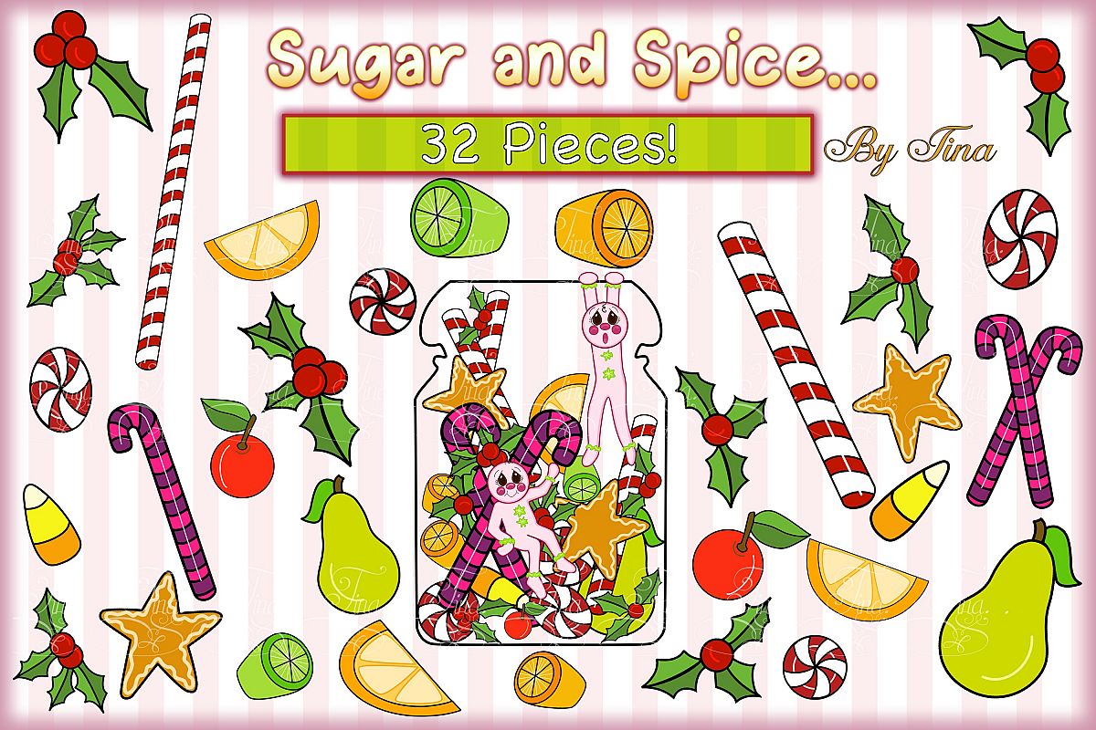 Christmas Sugar and Spice Pink Gingerbread Men 111218SSGB example image 1