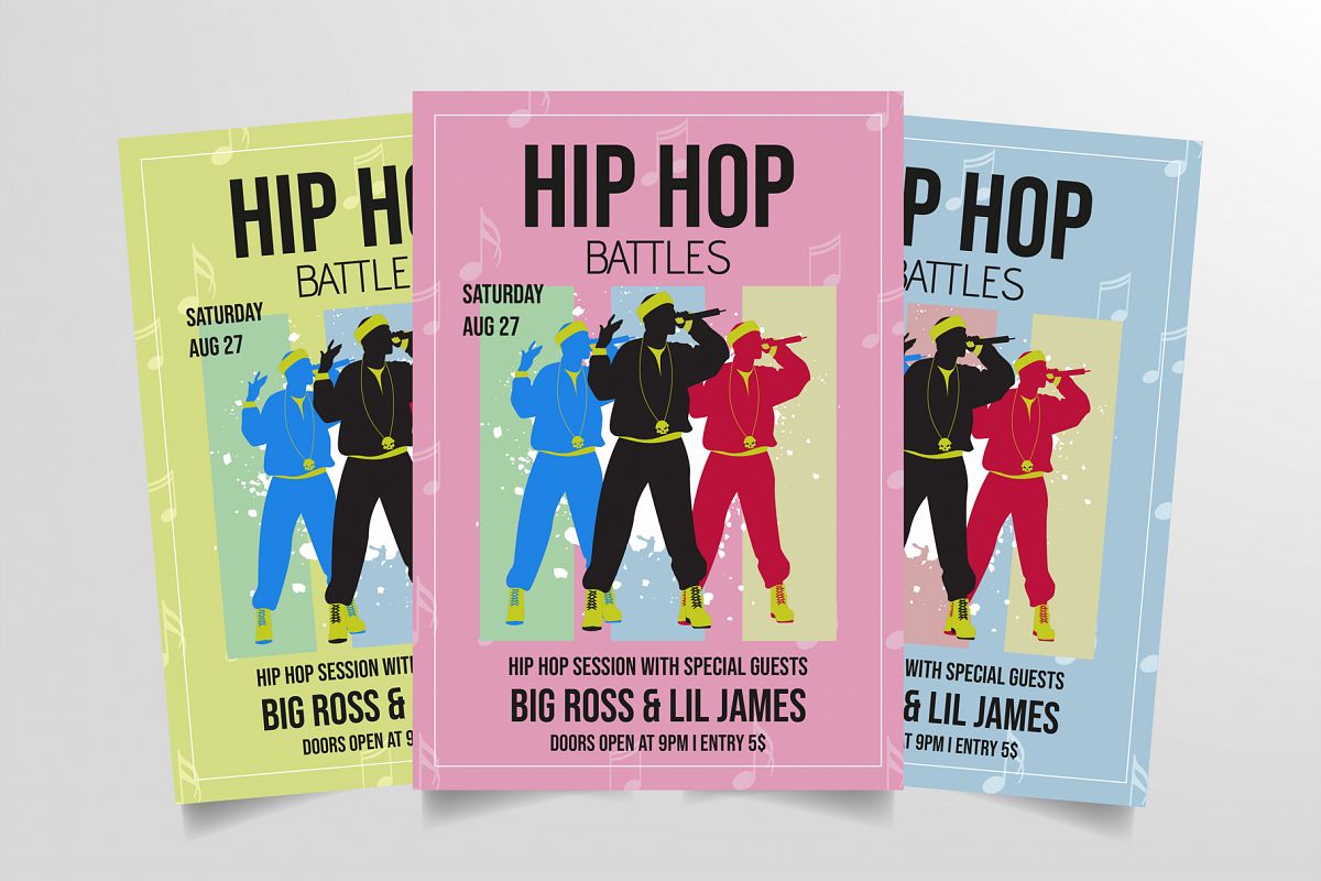 Hip Hop Battles Flyer Template example image 1