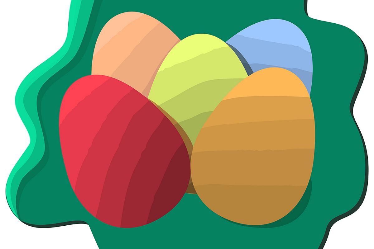 Easter colored eggs example image 1