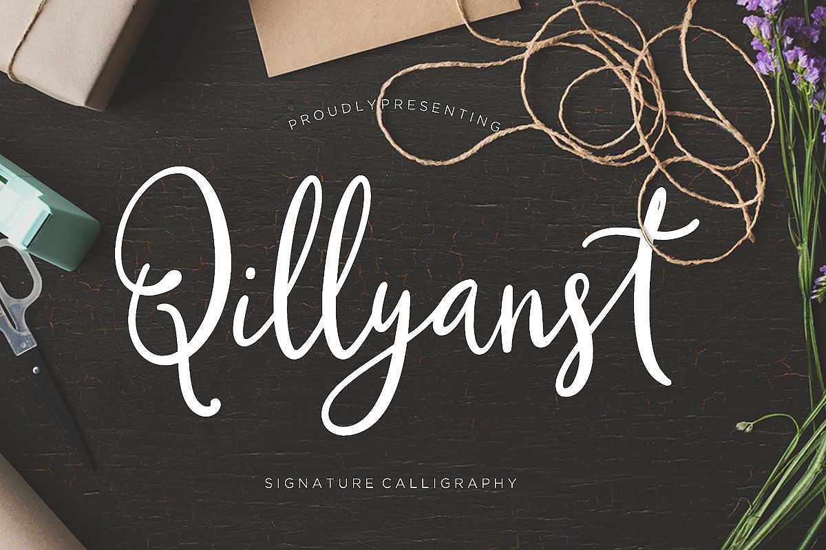 Qillyanst Signature Calligraphy example image 1