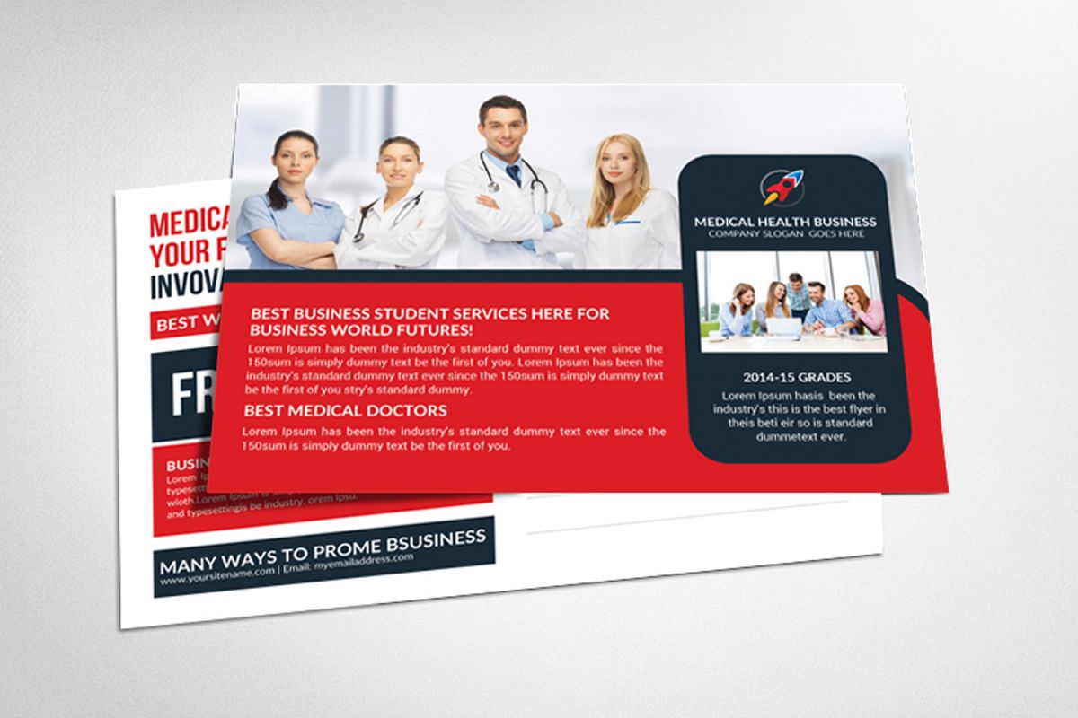 Medical Postcard Template example image 1