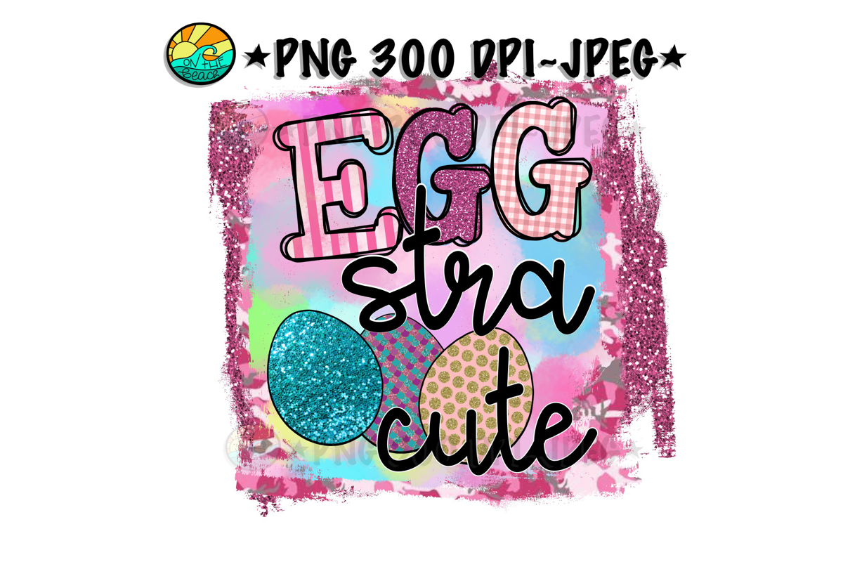 EGG stra cute - Easter - PNG for Sublimation example image 1