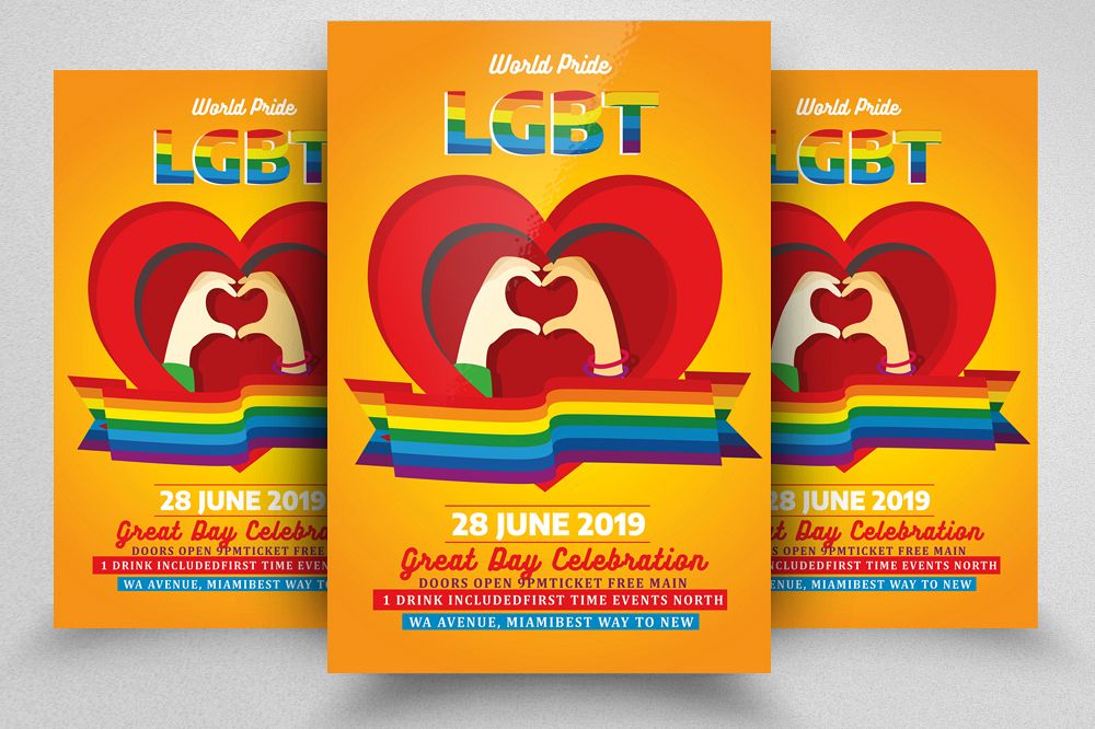 LGBT Pride Celebration Flyer example image 1