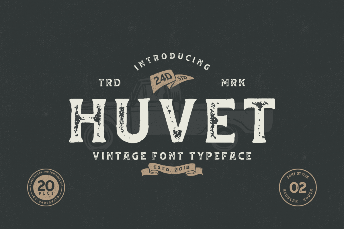 Huvet Typeface example image 1