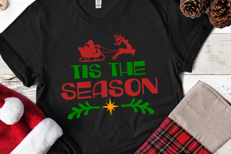 Tis the Season Svg, Christmas, Christmas Svg example image 1