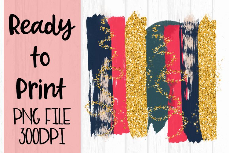 Fall Paint Brush Strokes Ready to Print example image 1