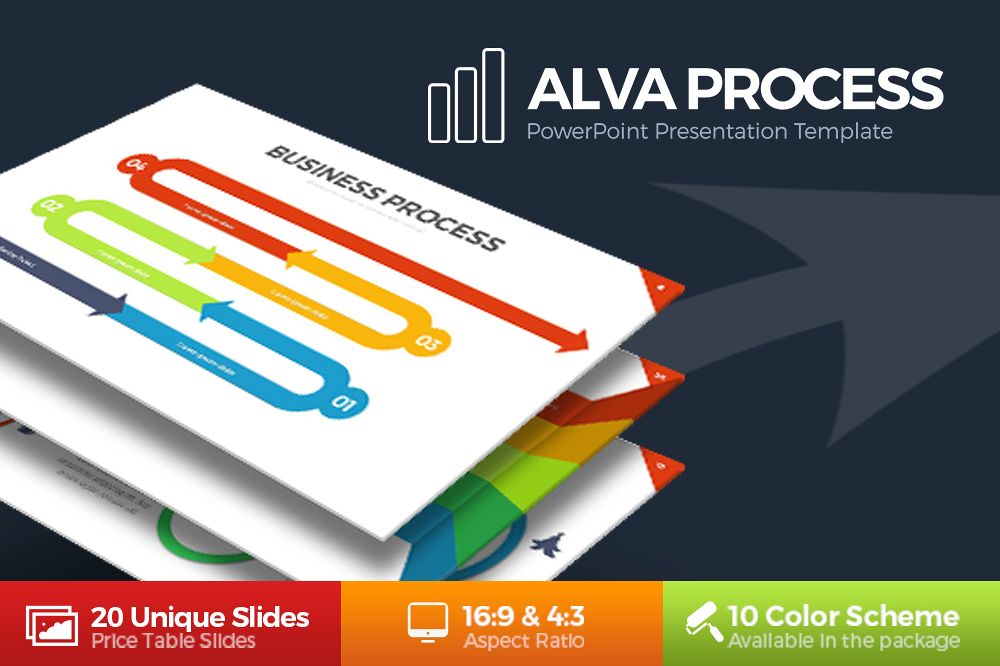 Alva Process Powerpoint Template example image 1