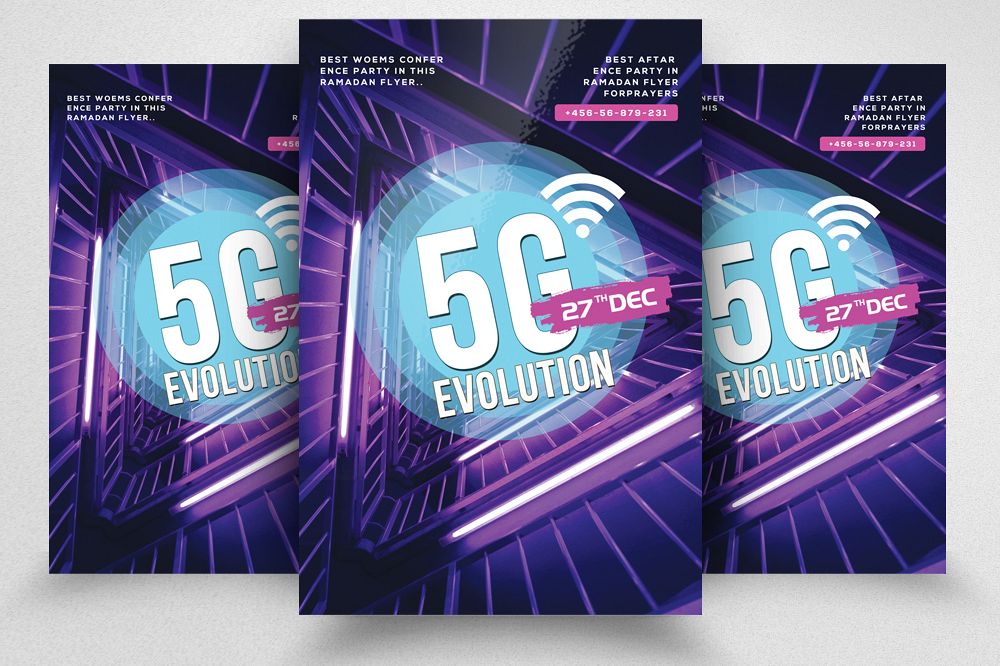 5G Evolution Flyer Template example image 1