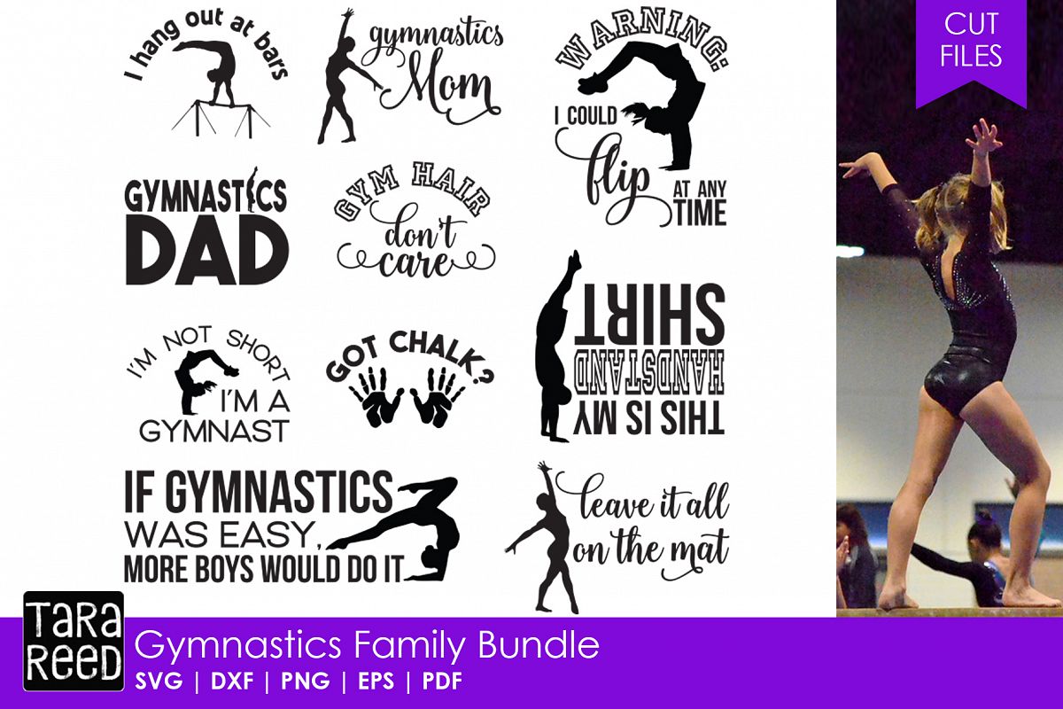 Gymnastics Family - Gymnastics SVG and Cut Files for Crafter