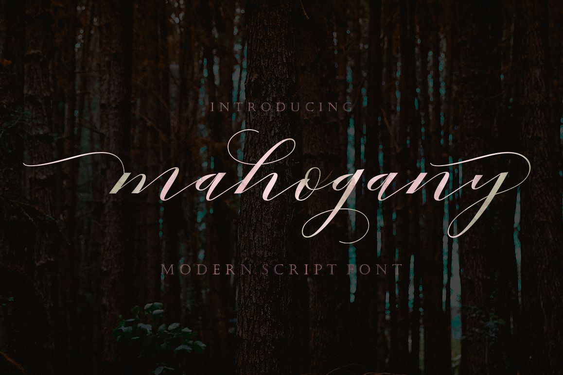 Mahogany Script example image 1