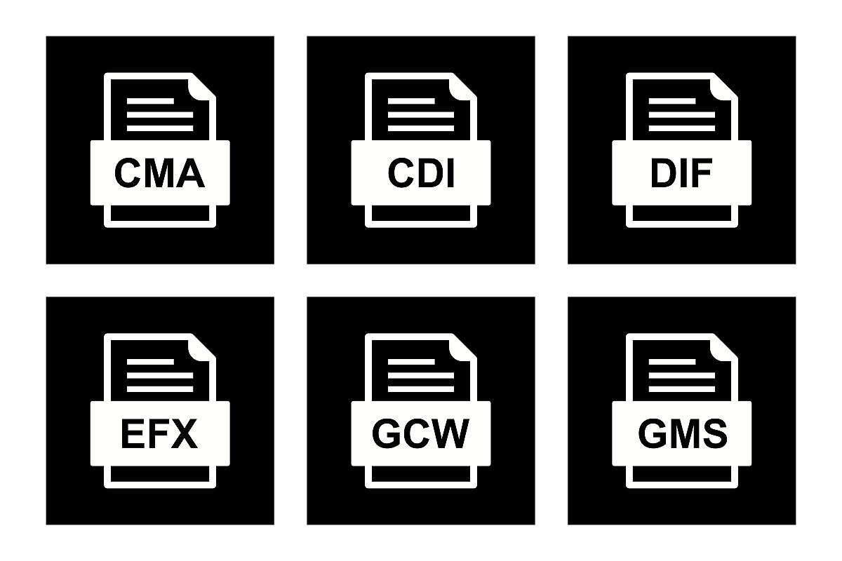 Set Of File Formats Icons example image 1
