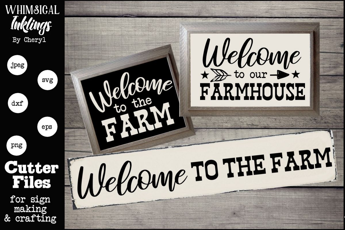 Welcome To The Farm TRIO SVG SET example image 1