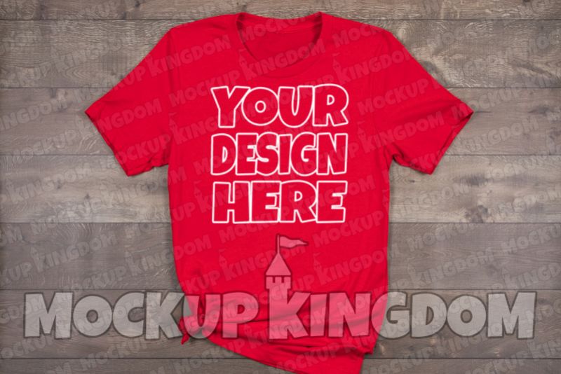 Unisex Crew Neck Shirt Mockup, Bella Canvas Mockup example image 1