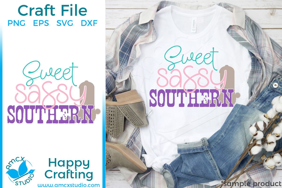Sweet, Sassy, Southern - Country Girl SVG File example image 1
