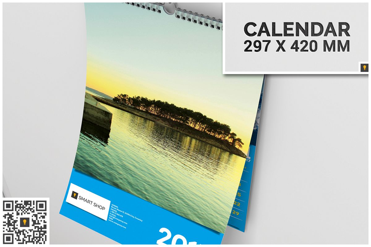 2017 Wall Calendar example image 1