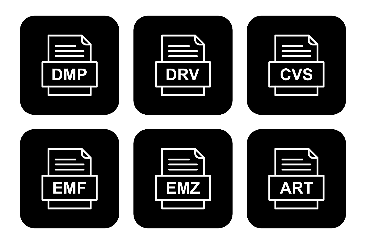 Set Of File Formats Icons example image 1