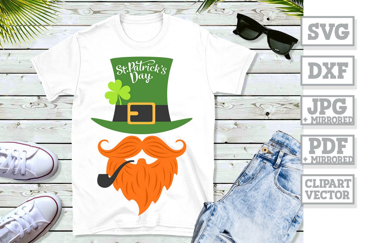 Download Leprechaun Hat Beard SVG - St. Patrick's Day (174659 ...