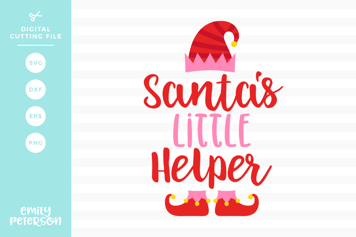 Santa's Little Helper SVG DXF EPS PNG example image 1