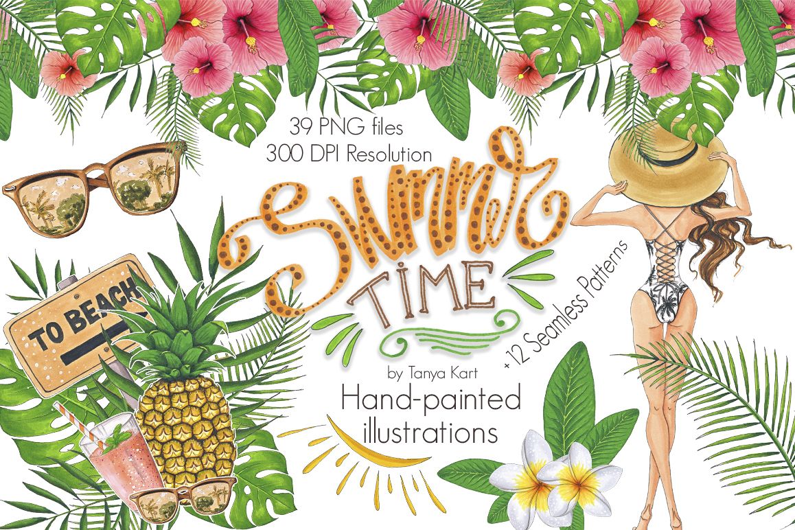 Summer Time Hand-painted Collection example image 1
