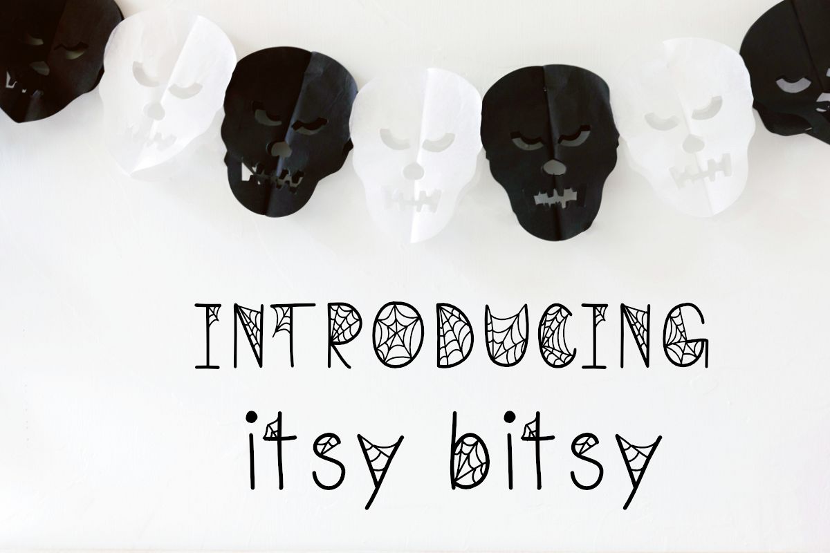 Itsy Bitsy Halloween Font example image 1