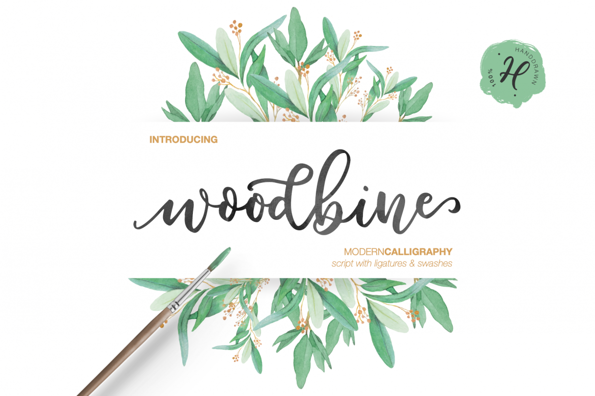 WOODBINE SCRIPT TRIO example image 1