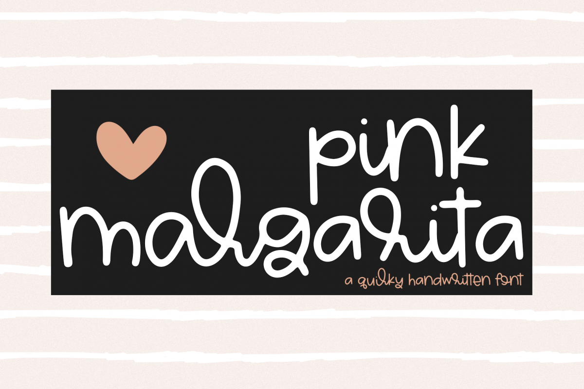 Pink Margarita - A Quirky Handwritten Font example image 1