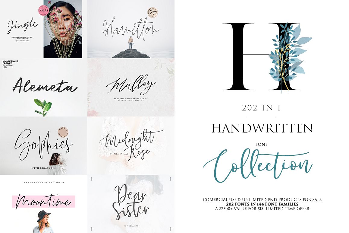 202 IN 1 FONTS COLLECTION example image 1