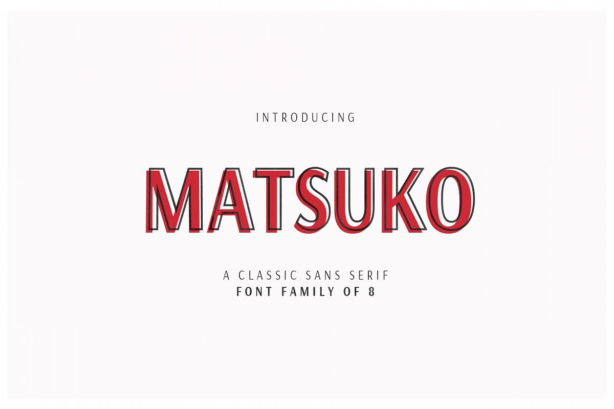 MATSUKO | A CLASSIC FONT FAMILY example image 1