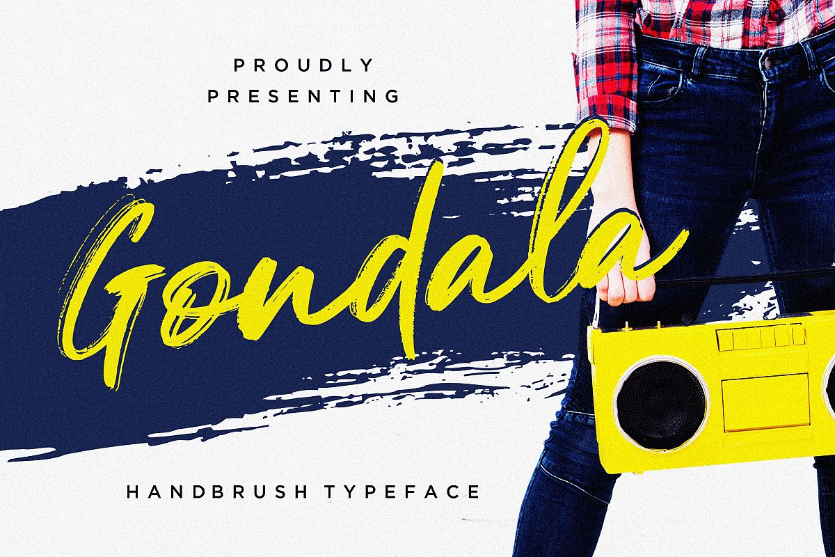 Gondala Handbrush Typeface example image 1