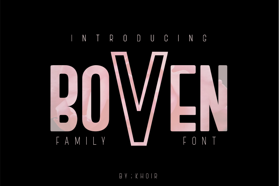 BOVEN FAMILY FONT example image 1