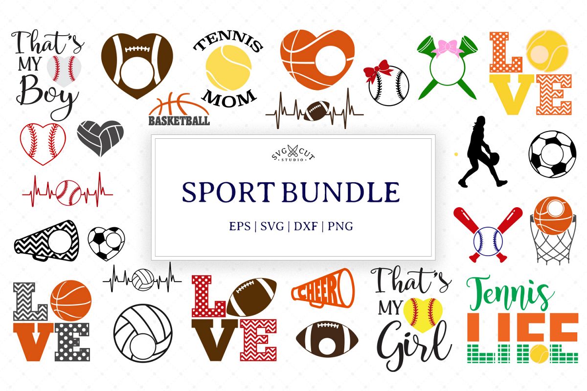 Sport Bundle SVG Files, Sport SVG Files