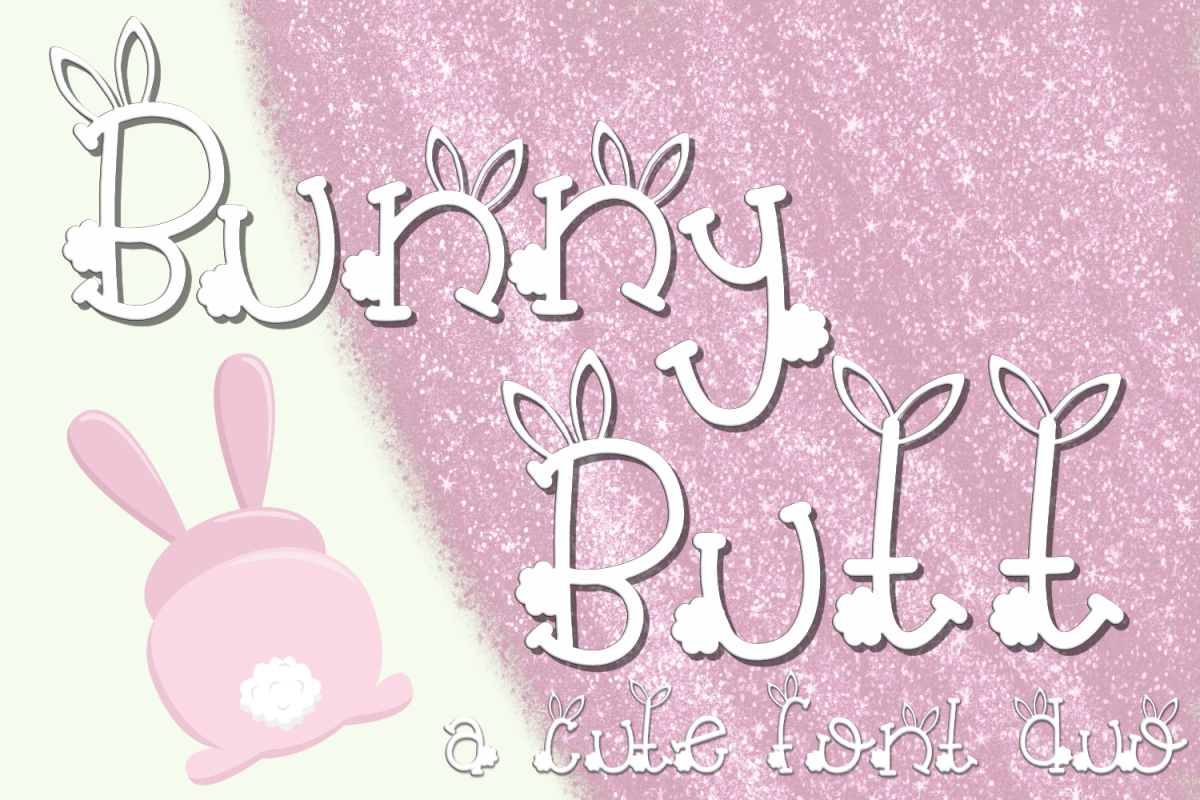 Bunny Butt Font Duo example image 1