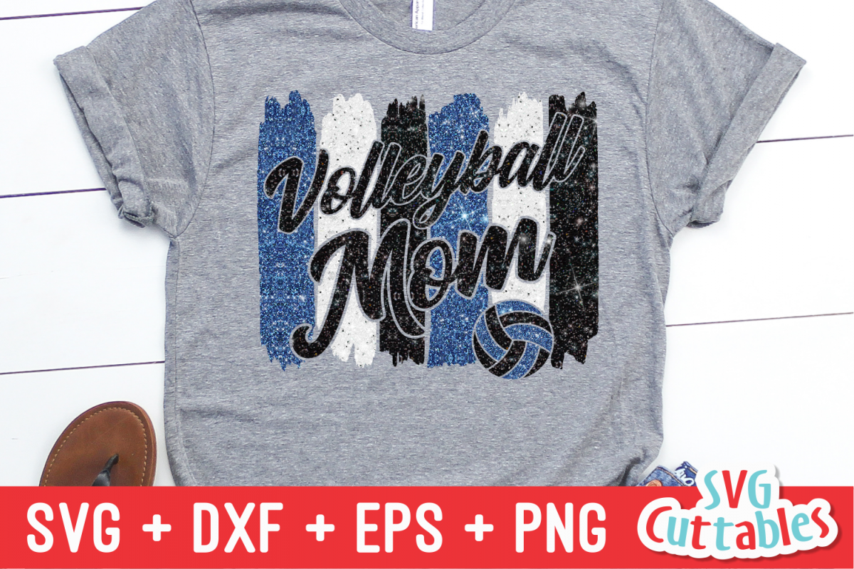 Volleyball Mom | Volleyball svg Cut File example image 1