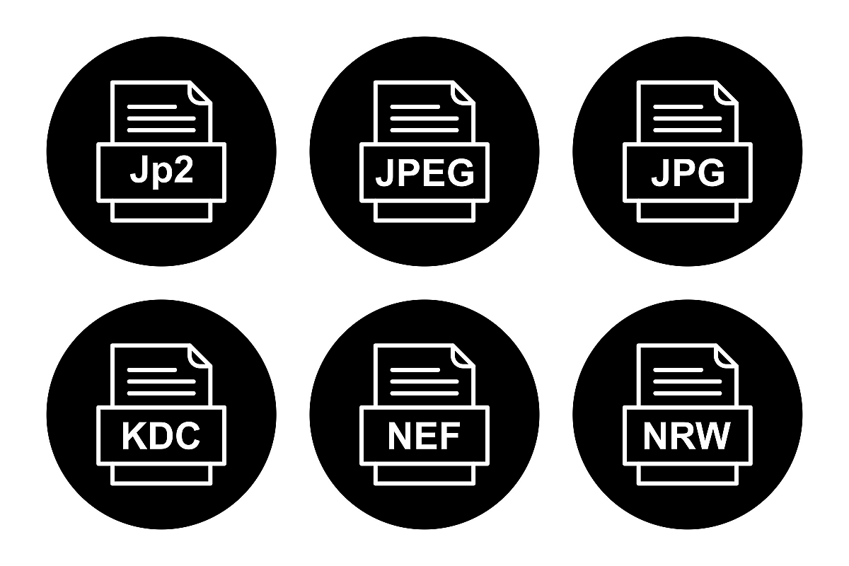 Set Of File Formats Icons example image 1