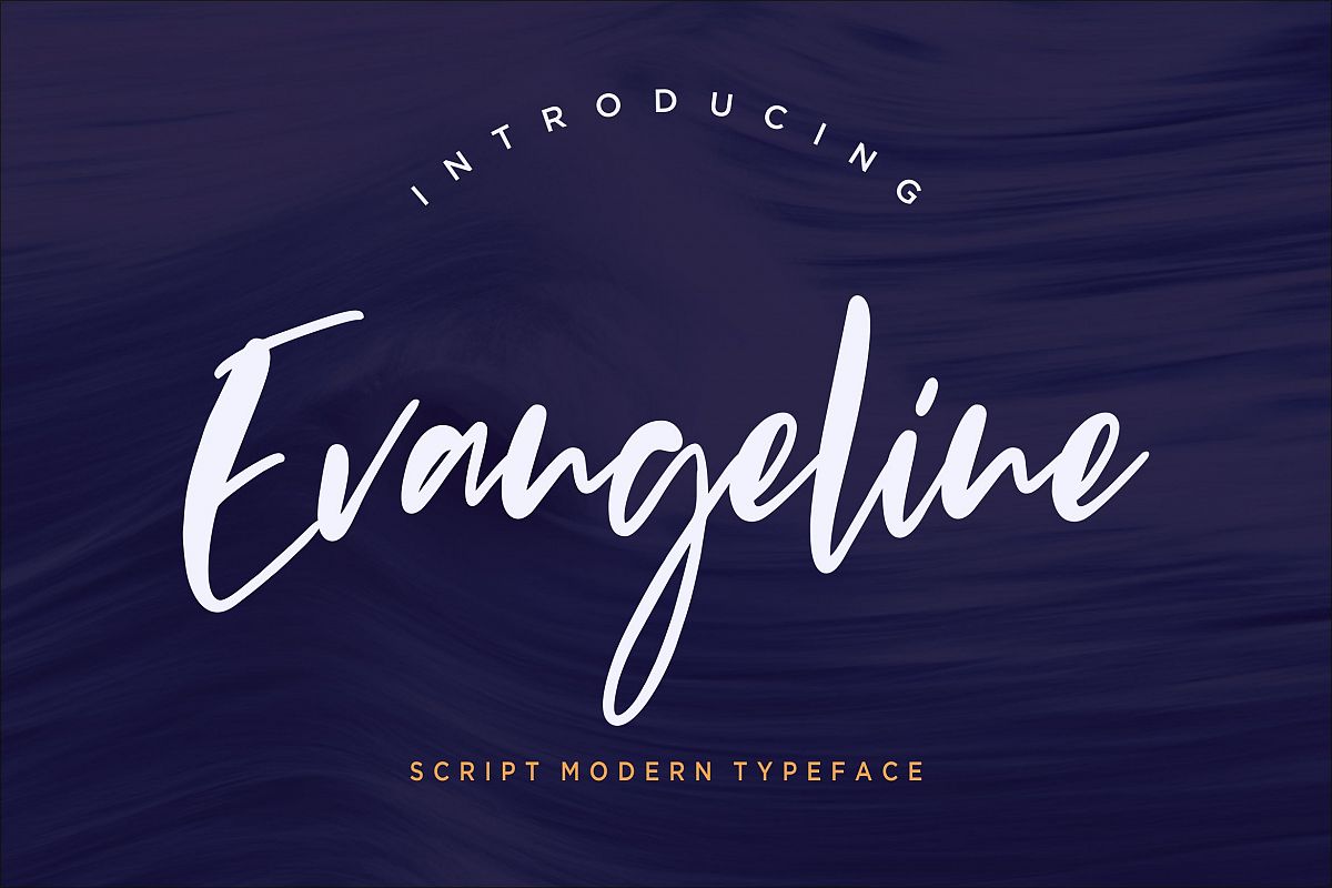 Evangeline Modern Script example image 1