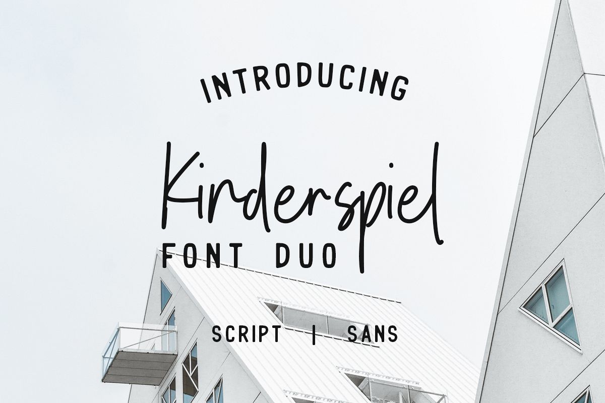 Kinderspiel - Font Duo example image 1