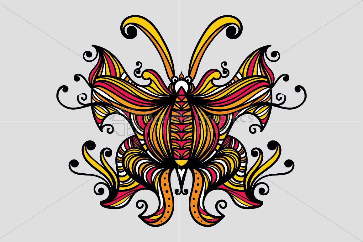 Symmetrical Linear Butterfly example image 1