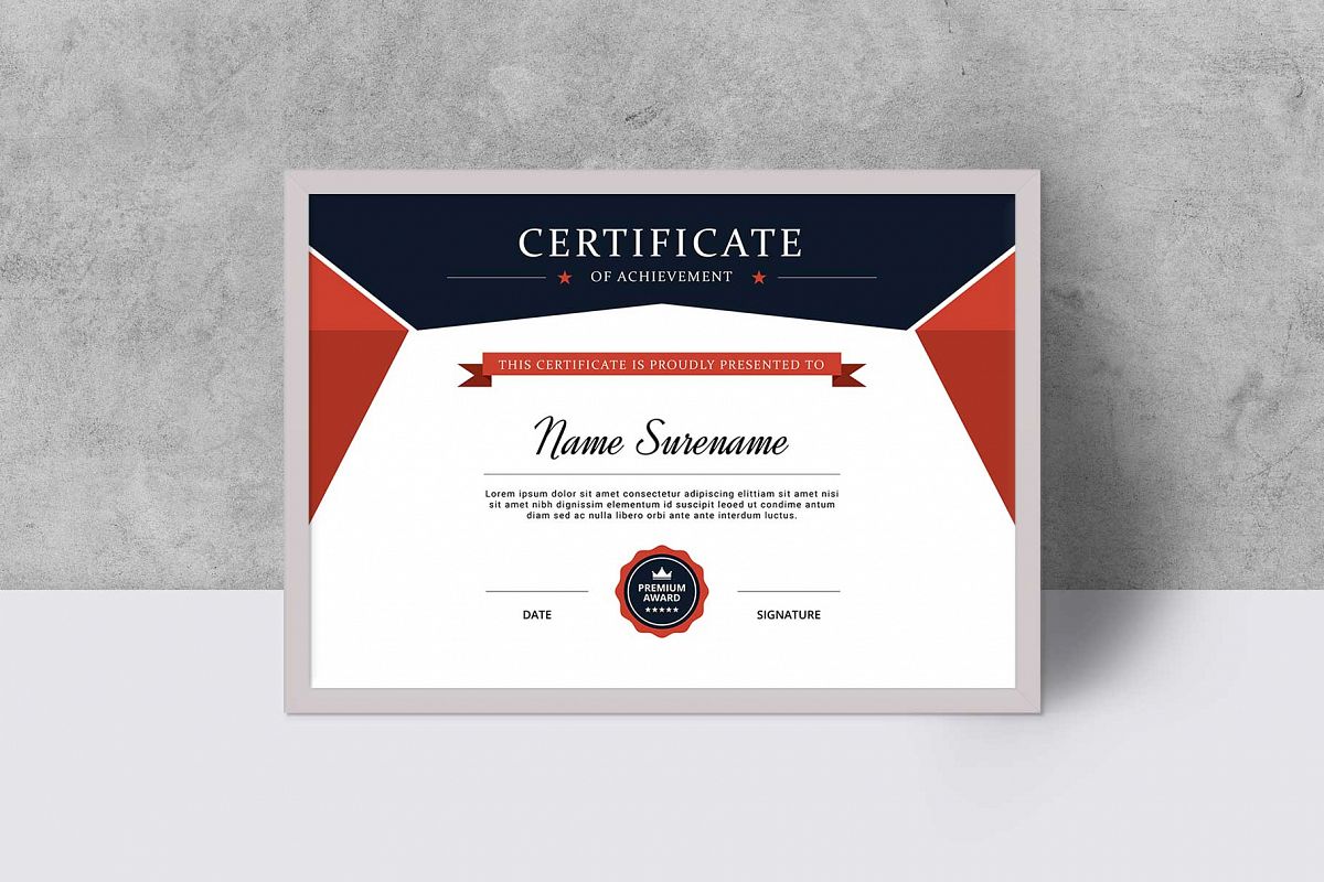 Certificate example image 1